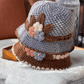 🔥Oferta de Navidad 40% de descuento: gorro de punto floral francés grueso para mujer