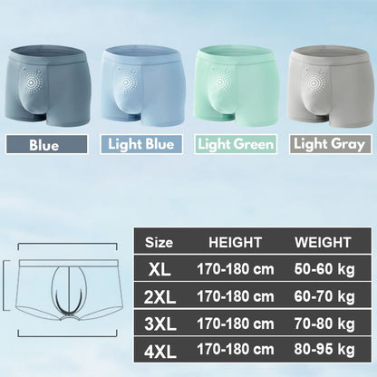 Calzoncillos antibacterianos de seda de hielo de verano para hombres