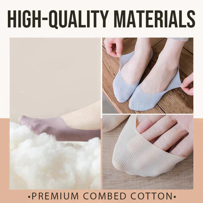🔥Venta caliente de verano🔥Calcetines Invisibles Antideslizantes De Seda De Hielo-4
