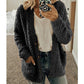 Cálido Regalo-Chaqueta de Terciopelo Casual de Talla Grande para Otoño e Invierno