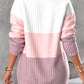Blusa color block con cremallera