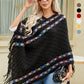 Chal retro con borlas para mujer