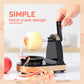 Pelador de frutas manual multifuncional con manivela