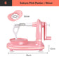 Pelador de frutas manual multifuncional con manivela