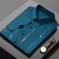 Camisa de seda de hielo de alta elasticidad resistente a las arrugas para hombre