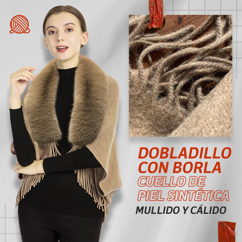 Chal de Moda de Cuello de Piel – gothems