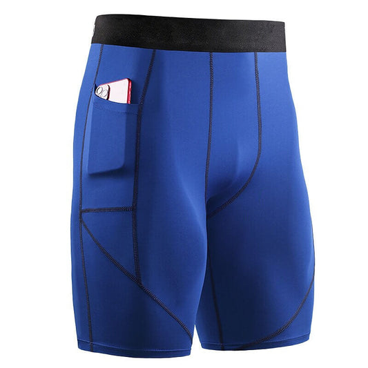 PANTALÓN CORTO DE COMPRESIÓN PARA HOMBRE CON BOLSILLO PARA TELÉFONO
