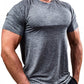 CAMISETA DEPORTIVA CASUAL DE COLOR LISO™