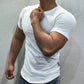 CAMISETA DEPORTIVA CASUAL DE COLOR LISO™