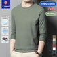 Top elástico slim fit con cuello redondo y estampado de gofres