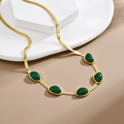 el mejor regalo 🔥Collar esmeralda Pendientes Pulsera