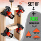 🔥 Hot Sale 49% Off🔥Juego de abrazaderas (4 PCS+8 gratis 60° & 90° & 120° Heads）