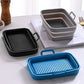 Bandeja plegable para hornear de silicona para freidora de aire