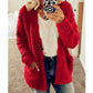 Cálido Regalo-Chaqueta de Terciopelo Casual de Talla Grande para Otoño e Invierno
