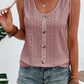 Camá de tanque Casual Loose Loose Crew Teck