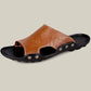 (Compre 2 envío gratis) 2023 Sandalias de playa de cuero Pantuflas