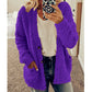Cálido Regalo-Chaqueta de Terciopelo Casual de Talla Grande para Otoño e Invierno
