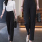Pantalones de traje de harén rectos adelgazantes