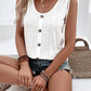 Camá de tanque Casual Loose Loose Crew Teck
