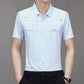 Camisa de negocios de seda de hielo para hombres