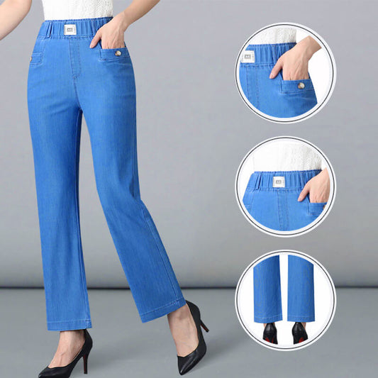 Pantalones de mezclilla de seda de hielo de verano para mujer(compre dos envío gratis)