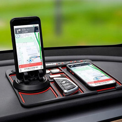 Almohadilla antideslizante 4 en 1 para el teléfono del coche