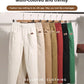 Pantalones de algodón elástico de la cintura para mujeres
