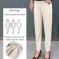 Pantalones de algodón elástico de la cintura para mujeres