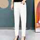 Pantalones de algodón elástico de la cintura para mujeres