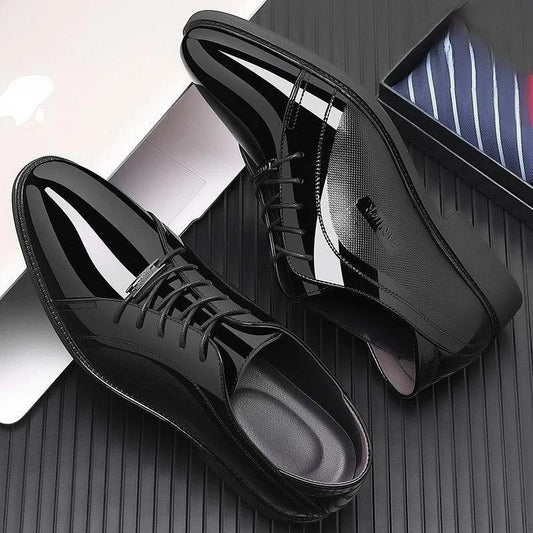 Promoción Navideña- Zapatos de cuero versátiles de vestir de negocios para hombre