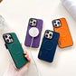Funda magnética de piel para iPhone Series