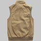 Chaleco vintage con múltiples bolsillos para hombre