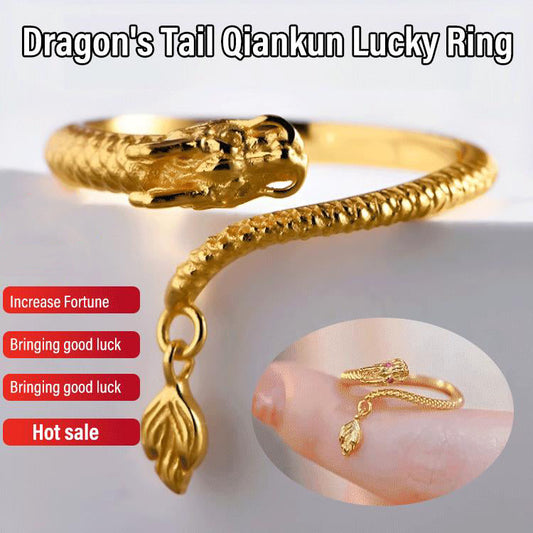 🔥🔥Venta caliente: Anillo de la suerte Qiankun de cola de dragón💍