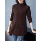 🎅🎊 Rebajas de Navidad - 49% de descuento 🎊 - Jersey de cuello alto de longitud media para mujer