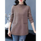 🎅🎊 Rebajas de Navidad - 49% de descuento 🎊 - Jersey de cuello alto de longitud media para mujer
