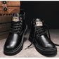 🎁✨Regalo ideal: botas vintage con cordones de cuero PU para hombre