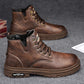 🎁✨Regalo ideal: botas vintage con cordones de cuero PU para hombre