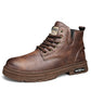 🎁✨Regalo ideal: botas vintage con cordones de cuero PU para hombre