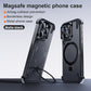 Funda protectora para iPhone anticaída de metal magnético