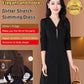 Vestido Glitter Slim Fit Media Cremallera
