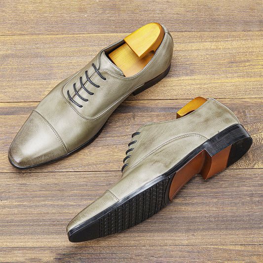 🔥Últimos 3 días: 49 % de descuento y envío gratis🔥Regalo perfecto: zapatos de negocios de cuero con punta de primera calidad para hombre