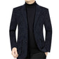 Blazer informal de corte clásico y botonadura sencilla para hombre