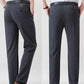 🎁🎁 ¡Gran regalo para él! Pantalones de traje elásticos y forrados de felpa para hombre