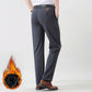 🎁🎁 ¡Gran regalo para él! Pantalones de traje elásticos y forrados de felpa para hombre