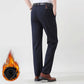 🎁🎁 ¡Gran regalo para él! Pantalones de traje elásticos y forrados de felpa para hombre