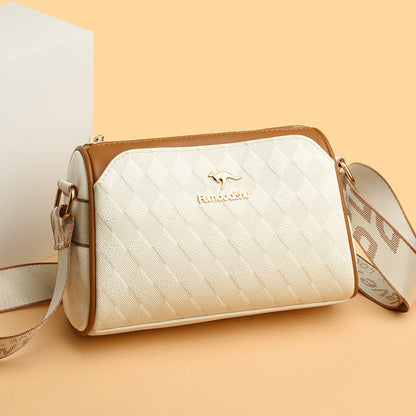 🔥🔥[El mejor regalo para ella] Bolso cruzado de 3 capas de gran capacidad con estampado de diamantes