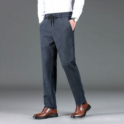Pantalones rectos de pana para hombre