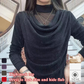 Top cómodo de manga larga de malla con cuello alto 🔥Compre 2 envío gratis🔥