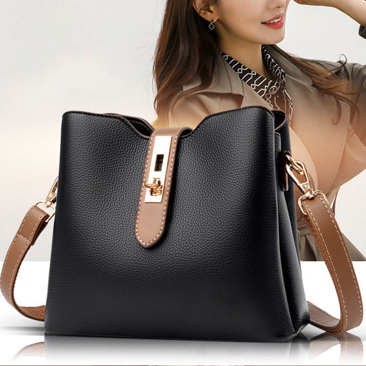 🔥Oferta de último día 50%🔥Bolso de cubo casual para mujer con 2 correas para llevar