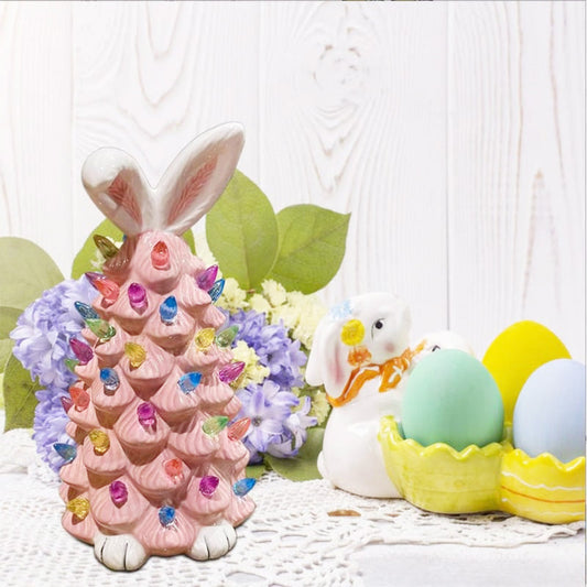 (🔥VENTA CALIENTE AHORA 49% DE DESCUENTO) - 🐰🐰Árbol de conejito rosa de Pascua: compre 2 envío gratis